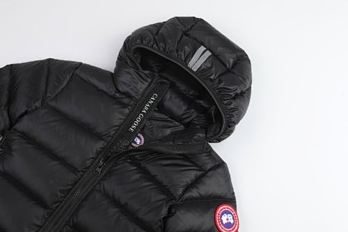 Canada Goose Crofton Kids' Black Hooded Down Jacket 5460K