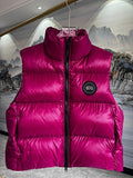 Canada Goose Cypress Black Disc Puffer Vest in Fuchsia