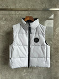 Canada Goose Grandview Black Label Cropped Down Vest in White