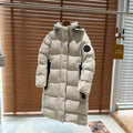 Canada Goose Women's Long Hooded Puffer Coat in Ivory
