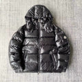 Moncler Maya Glossy Black Hooded Puffer Jacket