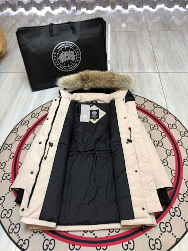 Canada Goose Women's Hooded Parka - Cream