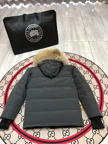 Canada Goose Unisex Hooded Puffer Jacket - Charcoal