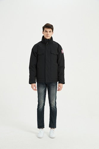 Canada Goose Stand-Collar Jacket - Black