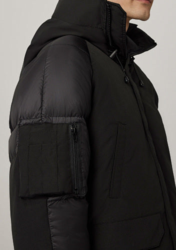 Canada Goose Hooded Puffer Jacket in Black